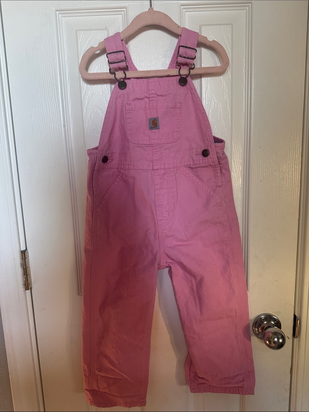 Carhartt Pink 3 Toddler overalls